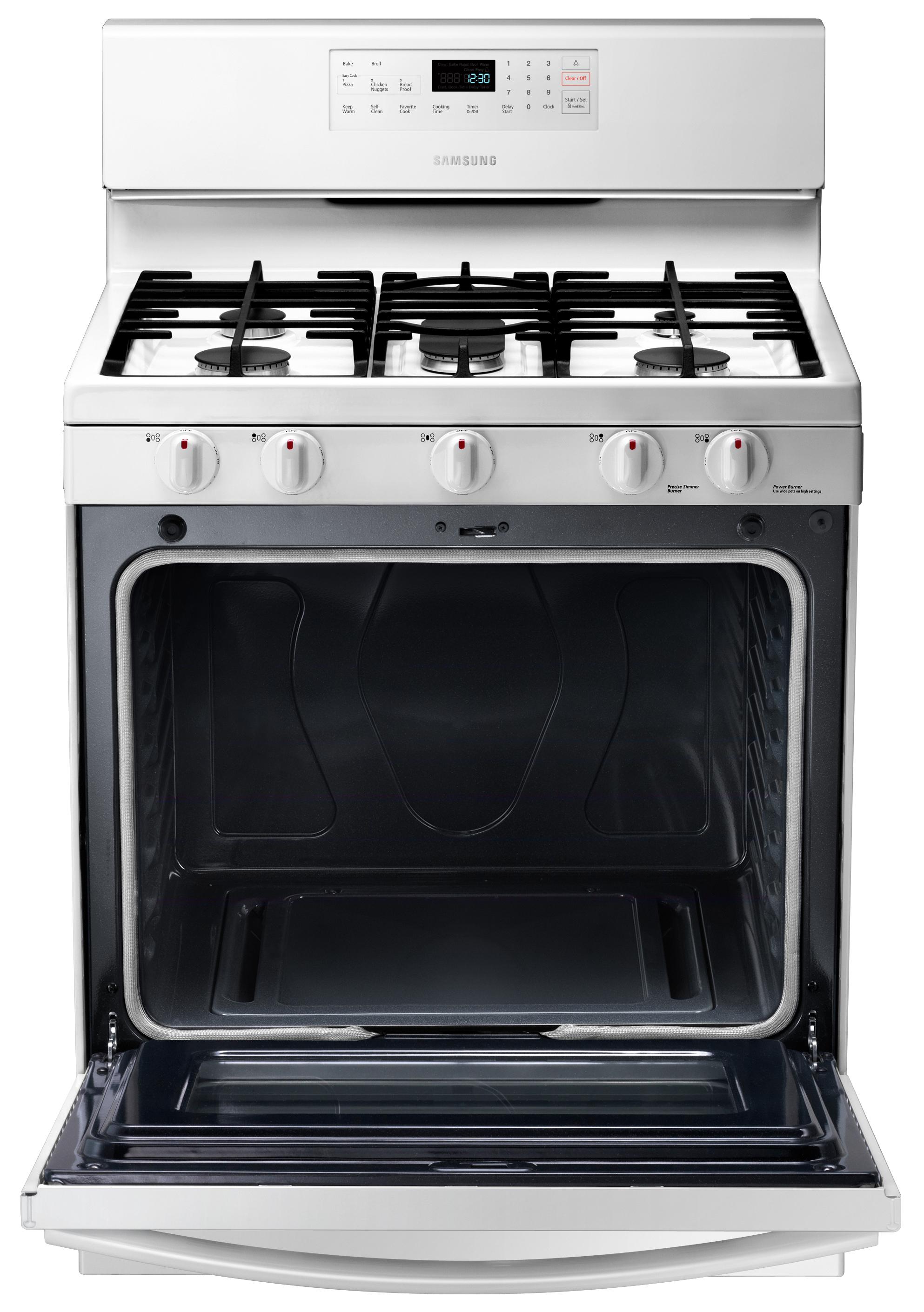 Samsung Appliances 30" Freestanding Gas Range with Fiver Burner Cooktop